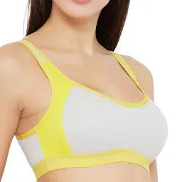 clovia Women's Cotton Non-Padded Wire Free Sports Bra Sports Sports Bra image 5