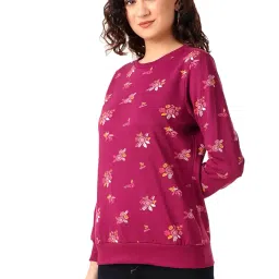 stories.label Cotton Sweatshirt for Women in 300 GSM Fabric with Ribbed Details Includes Plus Sizes (S-5XL) image 4