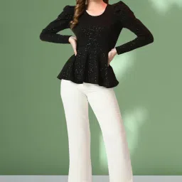 iuga Women's Solid Regular Fit Tunic Shirt image 5