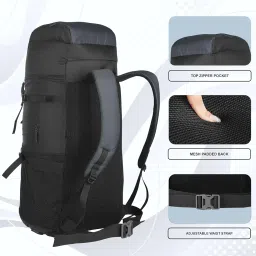 mountile 50L Travel Backpack for Hiking Trekking Camping, Rucksack with Rain Cover and Laptop Compartment - MTL03 image 1