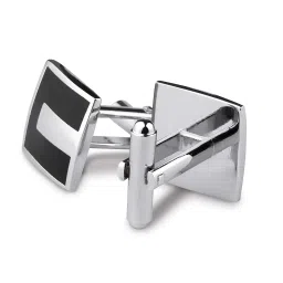 kovove The Embellished Black Cufflinks for Men image 2