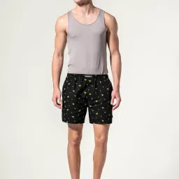 damensch Regular Fit Solid 100% Soft & Durable Cotton Boxer Shorts Dual Pockets Anti-Bacterial Moisture Wicking Microfibre Waistband Ultra-Light Boxers for Men image 2