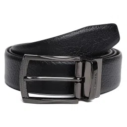cantabil Men Formal Black/Brown Reversible Leather Belt image 4