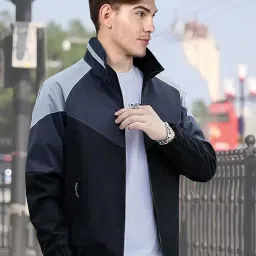 natris Windcheater Jacket for Men | Lightweight Waterproof Windbreaker | Windproof & Water-Resistant Jacket for Outdoor Adventures | All-Season Casual Jacket for Men image 2