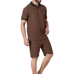 s s fashion S S Fashion,Men Co-ord Set Polo T-Shirt and Shorts Sets image 2