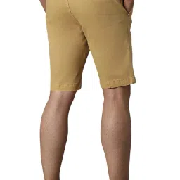 louis philippe Men's Casual Slim Fit Solid Cotton Blend Shorts image 2