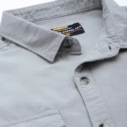 the indian garage co Men's Cotton Regular Fit Shirt image 1