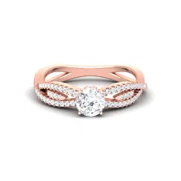 avsar 14k (585) Rose Gold Ring for Women image 2