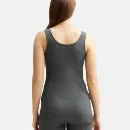 jockey 2500 Women's Super Combed Cotton Rich Slim Fit Thermal Tank Top with Stay Warm Technology image 2