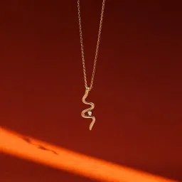 caratlane 18 Kt Yellow Gold Swizzle Diamond Pendant for Women image 1