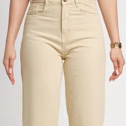 icw Women's Mid-Rise Paralle Wide Leg Baggy Loose Fit Denim Jeans Dn109 image 1