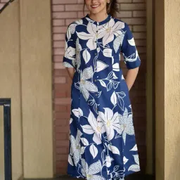 anni designer Women's Rayon Viscose Straight Printed Kurta with Pant image 1