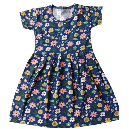 Ting Ting Baby Girls Frock Dress Combo Pack of 4 (Short Sleeves,Multicolour) image 4