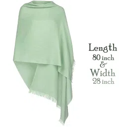 aasa Winter Special Beautiful Plain Shawl/Pashmina Stole/Warm And Soft Scarf For Women And Girls Winter Wear(Pack of 1) image 1