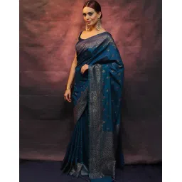 siril Women's Kanjivaram Silk Saree Pure Silk with Blouse image 2