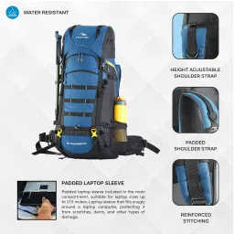 trawoc SKYRANGER 70 Liter Internal Frame Camping Backpack Trekking Hiking Rucksack Bag for Men & Women Travel Bag Front & Top Loading/Water Proof Rain Cover/Shoe Compartment, BHK011 image 4