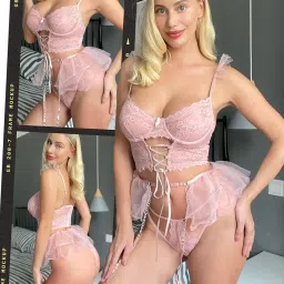 girlfriend Lingerie Sets Womens Garter Sets 3 Piece Underwire Beautiful Bra and Panty Sets with Mesh Mini Skirts image 2