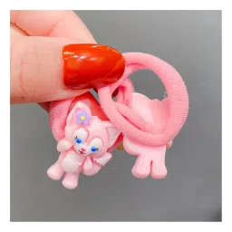 NEOBABY Elastic Hair Rubber Bands Ties Accessories for Kids Baby Girls & Women's with Fancy Cartoon Characters Designs (Assorted) image 1