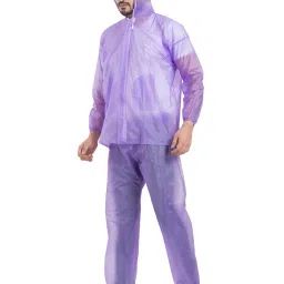 sindon Protective Raincoat with Hood, Disposable, Breathable, Size Free image 2