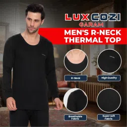 lux cozi Men's Round Neck Full Sleeve Garam Thermal Top image 1