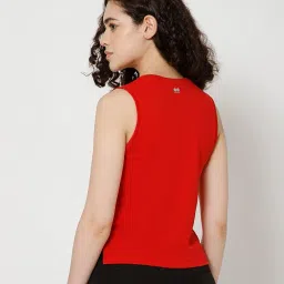 basicplz Women’s Tank Top Sleeveless Relaxed Fit Fabric Polyester Top with Round Neck for Summer, Sports, Workout, Yoga & Casual Wear I Machine Washable image 1