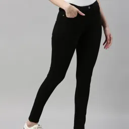 go colors Women High Rise Solid Super Stretch Fit Jeggings image 1