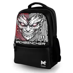 m teaser 45 Liter Backbencher Printed Backpack for School, College & Travel | Stylish Laptop Bag with Spacious Compartments & Padded Straps for Boys & Girls image 4