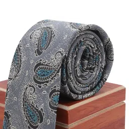 the delhi loom – Premium Paisley Collection – Men’s Micro Silk Tie & Pocket Square Gift Set – Elegant Woven Neckties in Wooden Box – For Wedding, Office & Gifting image 1
