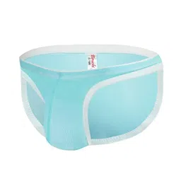 bruchi club Men's Nylon Spandex Material Thongs Briefs Stylish, Comfortable and Colorful, Hot & Sexy- Color Sea Blue image 1
