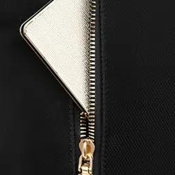 irmao 2024 New Artistic National Style Oxford Small Capacity Antitheft Women's Bag Generation Backpack (Black Cream) image 3
