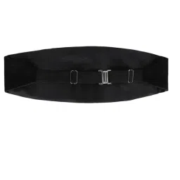 linly Premium Men’s Tuxedo Cummerbund | Micro Fiber | Superior Finishing | Adjustable Size | Black Colour | Tuxedo Acessories | Combination image 2