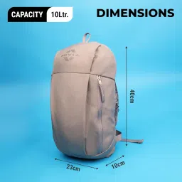 Nivia Pulse Junior 2.0 Backpack For Men & Women, Water-Resistant Sports Backpack, Lightweight, Durable 600D Polyester, Double-Zip Main Compartment & Secure Front Pocket, Capacity-10 Litres image 4