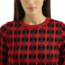 united colors of benetton Round Neck Geometric Sweater image 4
