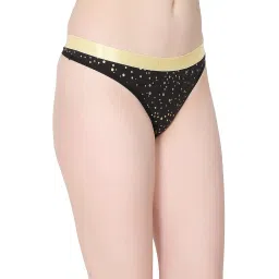 glus Women Cotton Ultra Soft No Show Back Invisible Back Thong Panty for Women Must to Wear Under Tight Fitting Skirts,Jaggings,Yoga Pants & Office Going Trousers image 2