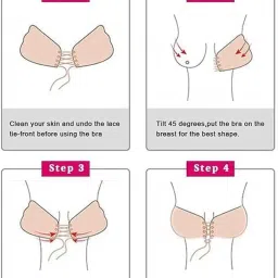 lifestyle helpmate Women's Reusable Nipple Cover - Silicone Nipple Cover Bra Pad - Adhesive Reusable Nipple Pads - Thin Silicone Nipple Cover Pasties (Free-Size) image 3