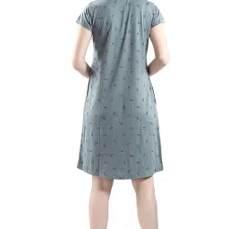 av2 Women's Cotton Floral Knee Length Nighty image 1