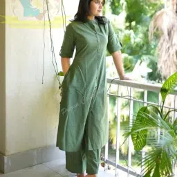 gehu garments Women Cotton Co ord Set for Casual wear (Katha) image 1