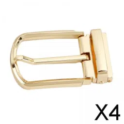 bnf 4Xreversible Belt Buckle Replacement Buckle For Jeans Belt Birthday Dress Belt Gold | Mens Accessories | Belt Buckles image 2