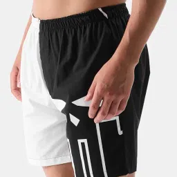 the souled store Official Marvel: Punisher Men and Boys Black and White Graphic Printed Boxer Shorts image 2