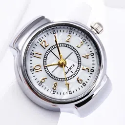 fashion frill Ring Watch for Women Stainless Steel Gold Plated Stylish Strachable Gold Ring for Women Girls Love Gifts image 1