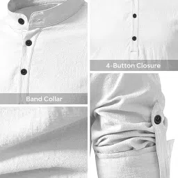 bellstone Men's Solid Regular Fit Dress Shirt image 5
