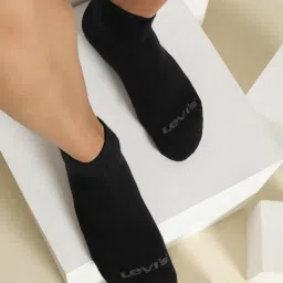 levi's LS201 Men's Cotton Stretch Mid Cut Half Terry Socks with Cushioned Sole (Pack of 3) image 3
