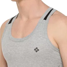 dollar bigboss Men's Solid Regular Fit Gym Vest image 4