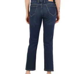 inkd Women's Straight Fit Jeans - Mid-Rise | Cotton Blend | Stretchable | Classic 5 Pocket Styling | Jeans for Women image 1