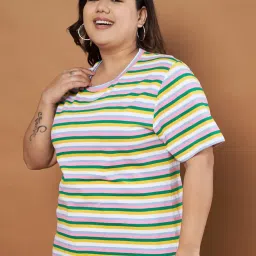 austivo Striper Women Multicolour Top image 2