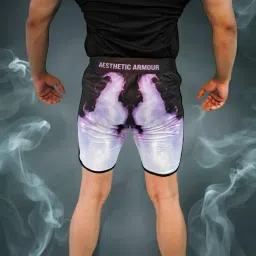 aesthetic armour Men's Physique RIFT Board Shorts, Olympia Fit Shorts, Polyester Elastane Construction, Hook Loop Fly image 2