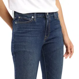 levi's Women's 711 Skinny Mid Rise Blue Jeans image 4