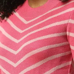 allen solly Women's Acrylic Crew Neck Casual Sweater image 3