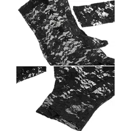 chacko Women's Lace Gloves for Tea Party, Wedding, Dinner - Short Dressy Courtesy Gloves image 3