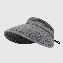 myaddiction Womens Sun Hat Fashion Wide Brim Portable Sports Hat for Party Travel Hiking Gray image 2